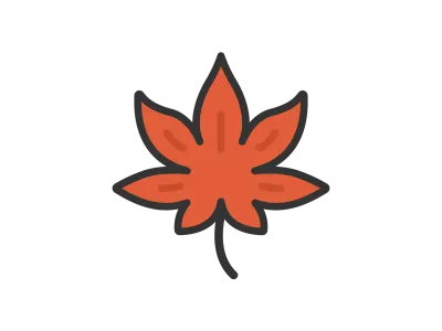 紅葉の葉のイラスト