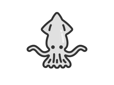 イカのアイコンのイラスト