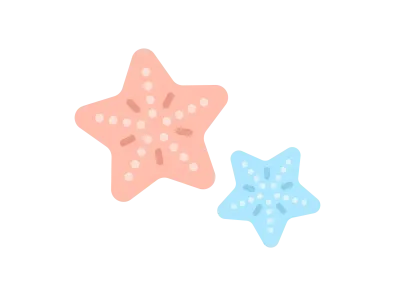 ヒトデのアイコンのイラスト