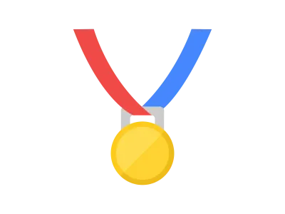 運動会の金メダルのイラスト