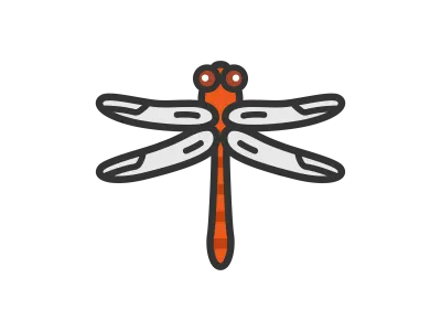 赤トンボのアイコンのイラスト