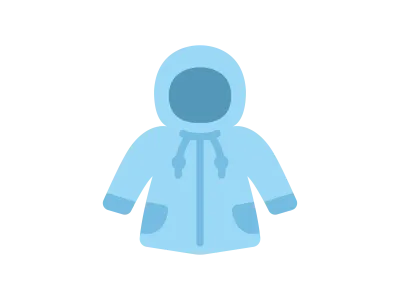 レインコートのアイコンのイラスト