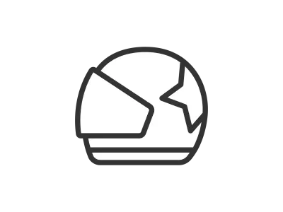 オートレースのアイコンのイラスト