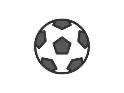 サッカーのアイコンのイラスト