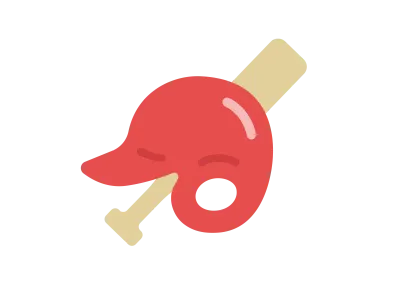 野球のアイコンのイラスト