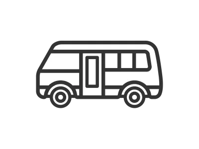 スクールバスのイラスト