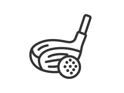 ゴルフのアイコンのイラスト