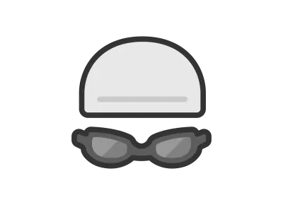 水泳のアイコンのイラスト