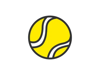 テニスのアイコンのイラスト