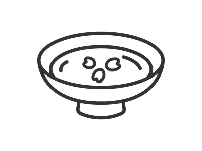 ひな祭りの甘酒のアイコンのイラスト