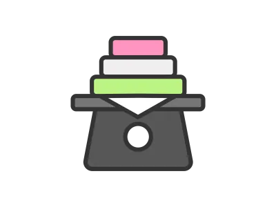 ひな祭りの菱餅のアイコンのイラスト