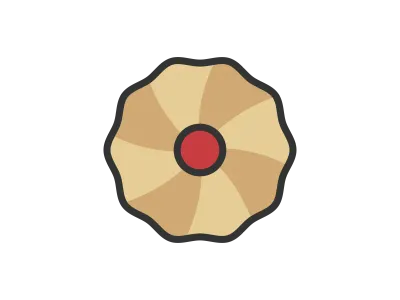 クッキーのアイコンのイラスト