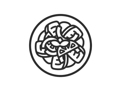 サーモンのマリネのアイコンのイラスト