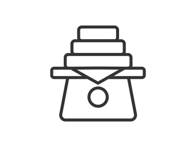 ひな祭りの菱餅のアイコンのイラスト