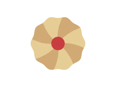 クッキーのアイコンのイラスト