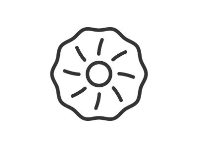 クッキーのアイコンのイラスト