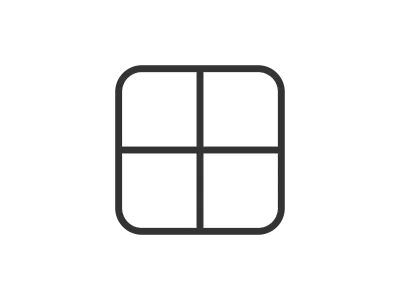 正方形のクッキーのアイコンのイラスト