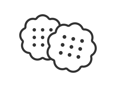 クッキーのアイコンのイラスト