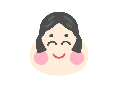 福の神のアイコンのイラスト