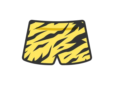 鬼のパンツのアイコンのイラスト