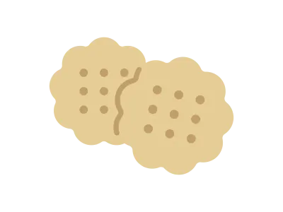 クッキーのアイコンのイラスト