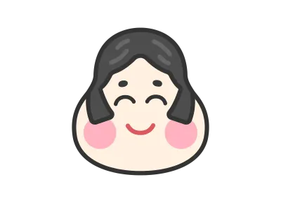 福の神のアイコンのイラスト