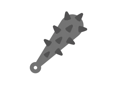 鬼の金棒のアイコンのイラスト