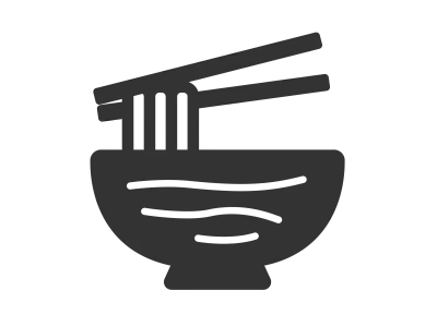 うどんのアイコンのイラスト