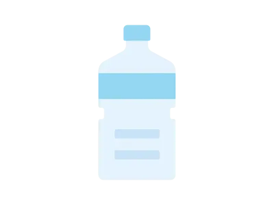 ペットボトル飲料のアイコンのイラスト