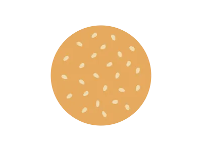 ごまパンのアイコンのイラスト
