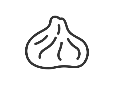 小籠包のアイコンのイラスト
