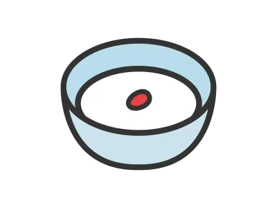 杏仁豆腐のアイコンのイラスト