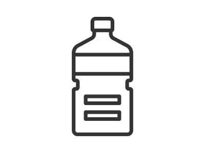 ペットボトル飲料のアイコンのイラスト