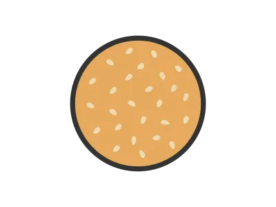 ごまパンのアイコンのイラスト