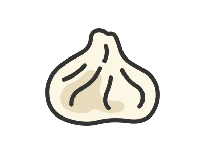 小籠包のアイコンのイラスト