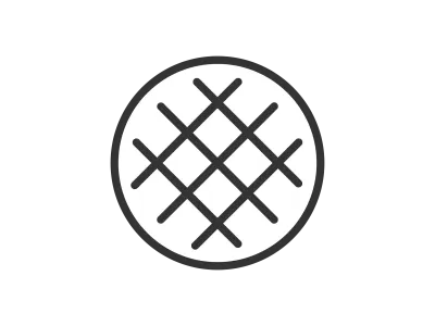 メロンパンのアイコンのイラスト