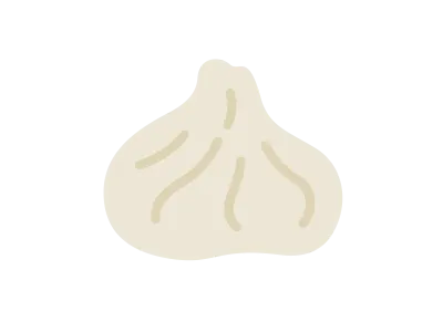 小籠包のアイコンのイラスト