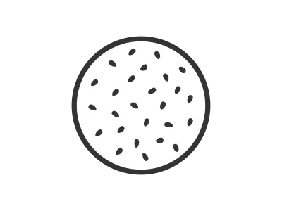 ごまパンのアイコンのイラスト