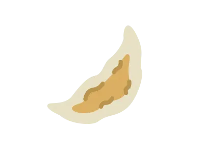 餃子のアイコンのイラスト