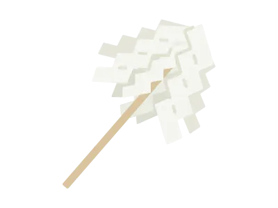 神社で使われるお祓い棒のイラスト