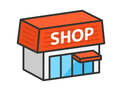 店舗の外観のイラスト