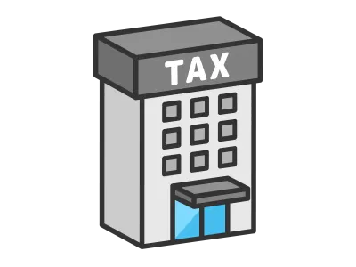 税務署の外観のイラスト