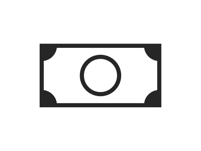 紙幣のアイコンのイラスト