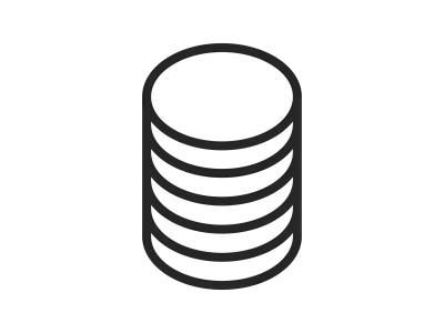 積み重なったコインのアイコンのイラスト