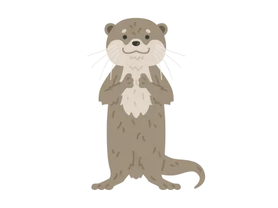 カワウソのイラスト