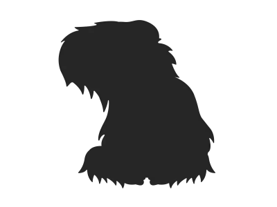 オランウータンのシルエットのイラスト