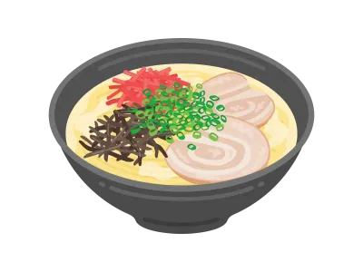 博多ラーメンのイラスト