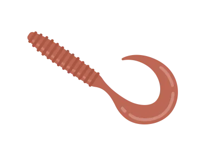 釣りのソフトルアーのイラスト