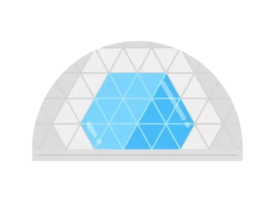 グランピングドームのイラスト