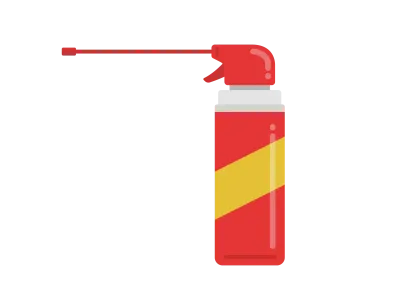 ゴキブリ用の撃退スプレーのイラスト